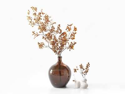 花瓶花艺3D模型下载